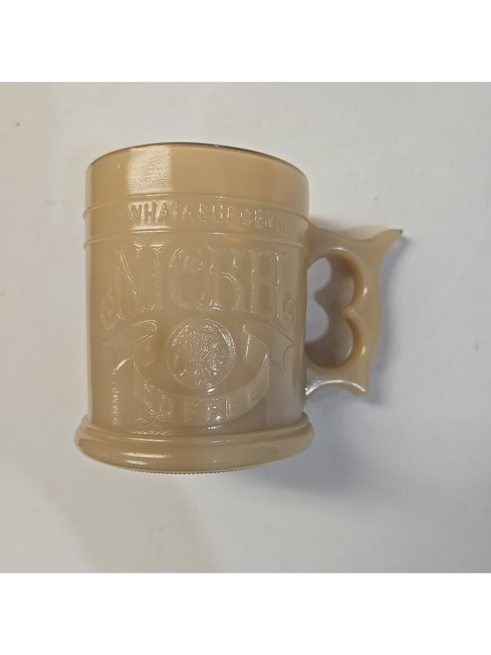 Vintage Whataburger Buffalo Nickel Coffee Mug Made In USA Trigger Finger Handle